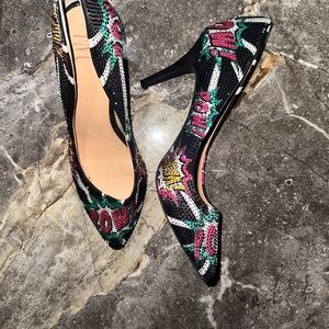 INC International Concepts Vibrant Comic Print Heels